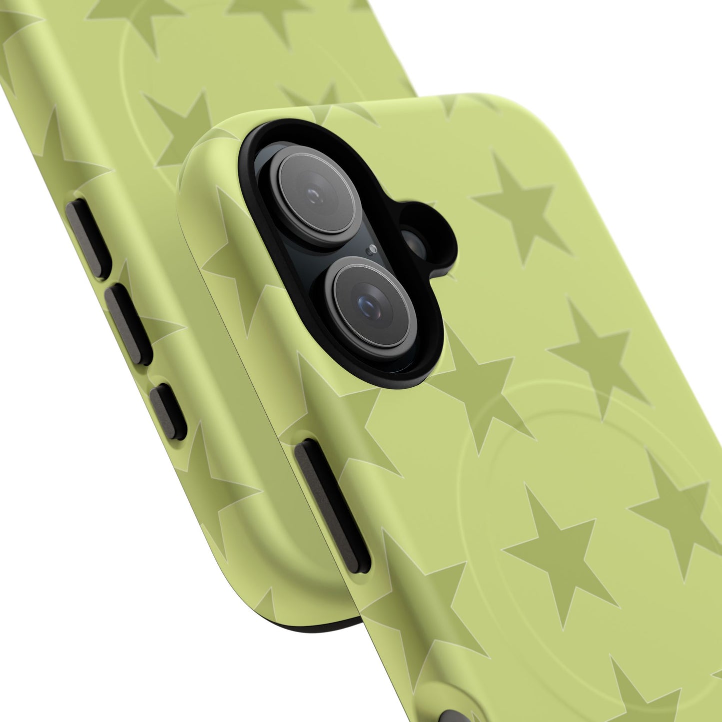 Olive Star Pattern Tough Magnetic Phone Case — Slim Protective iPhone Cover