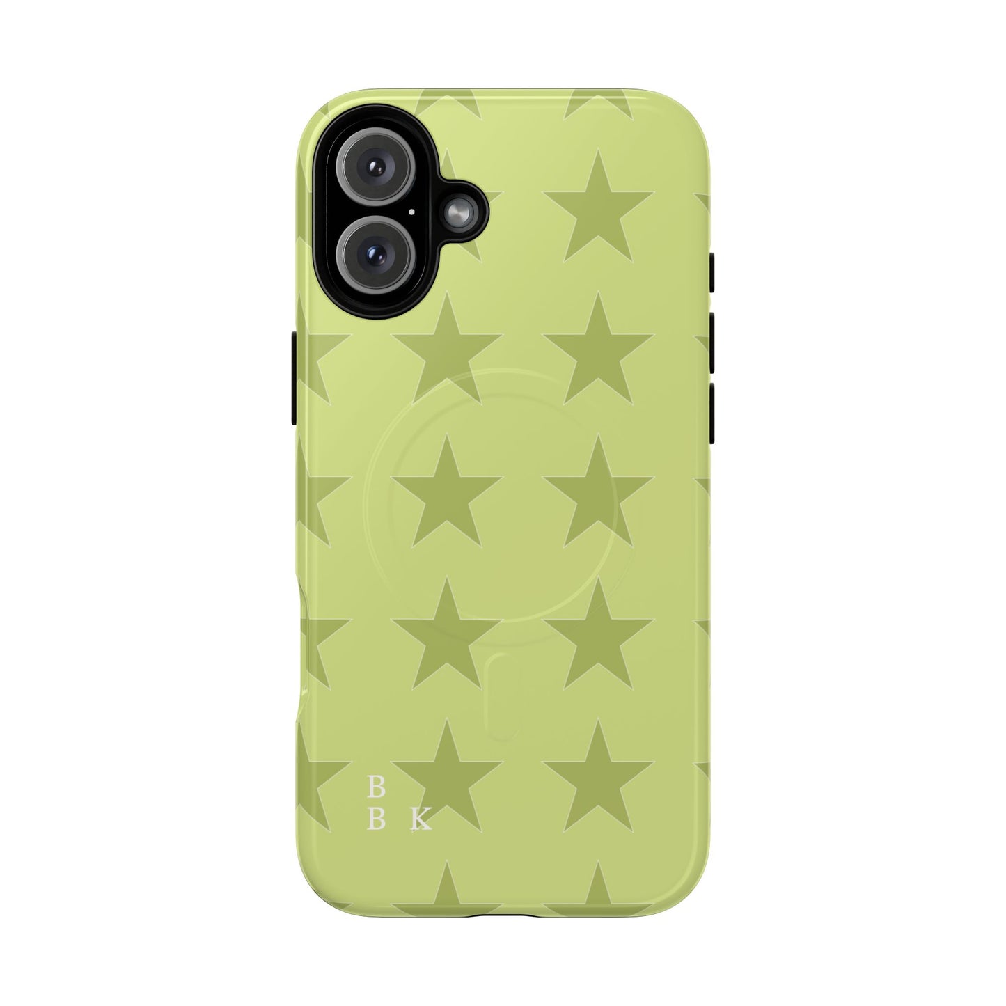 Olive Star Pattern Tough Magnetic Phone Case — Slim Protective iPhone Cover