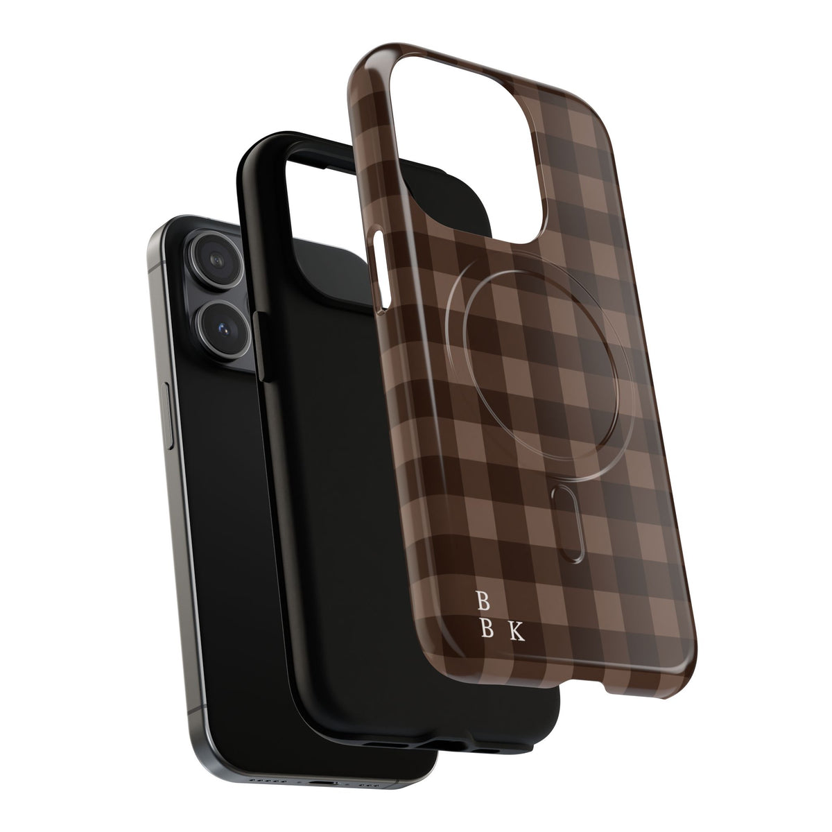 Brown Buffalo Plaid Tough Magnetic Phone Case