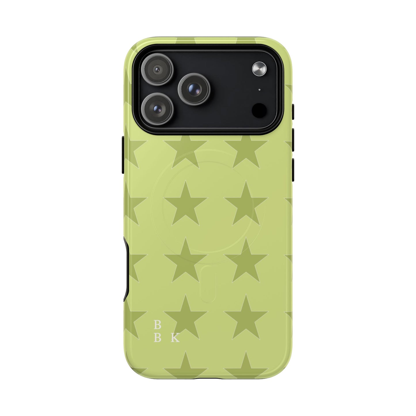 Olive Star Pattern Tough Magnetic Phone Case — Slim Protective iPhone Cover