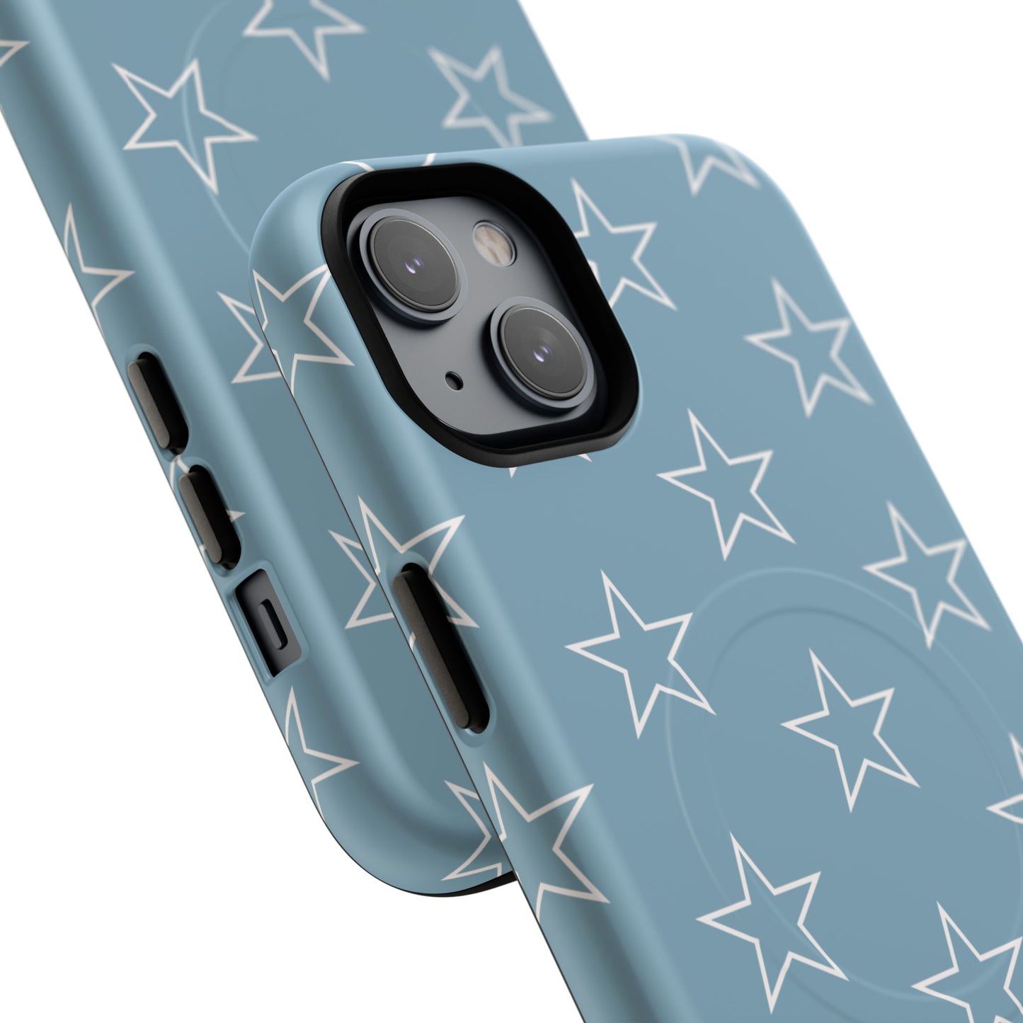Blue Star Pattern Magnetic Phone Case — Tough Protective iPhone Cover