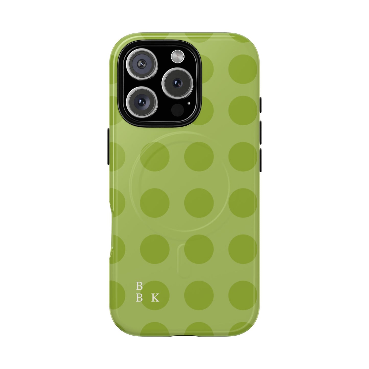 Green Polka Dot Tough Magnetic Phone Case — Slim Magnetic Protective Cover