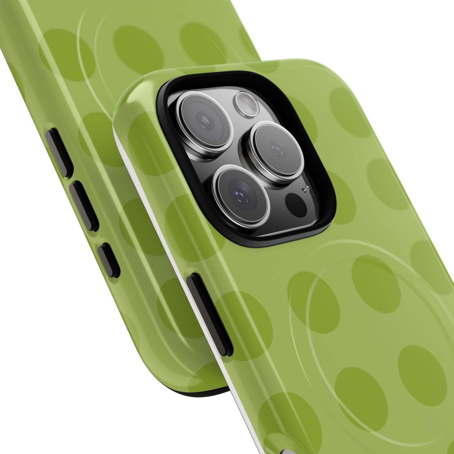 Green Polka Dot Tough Magnetic Phone Case — Slim Magnetic Protective Cover
