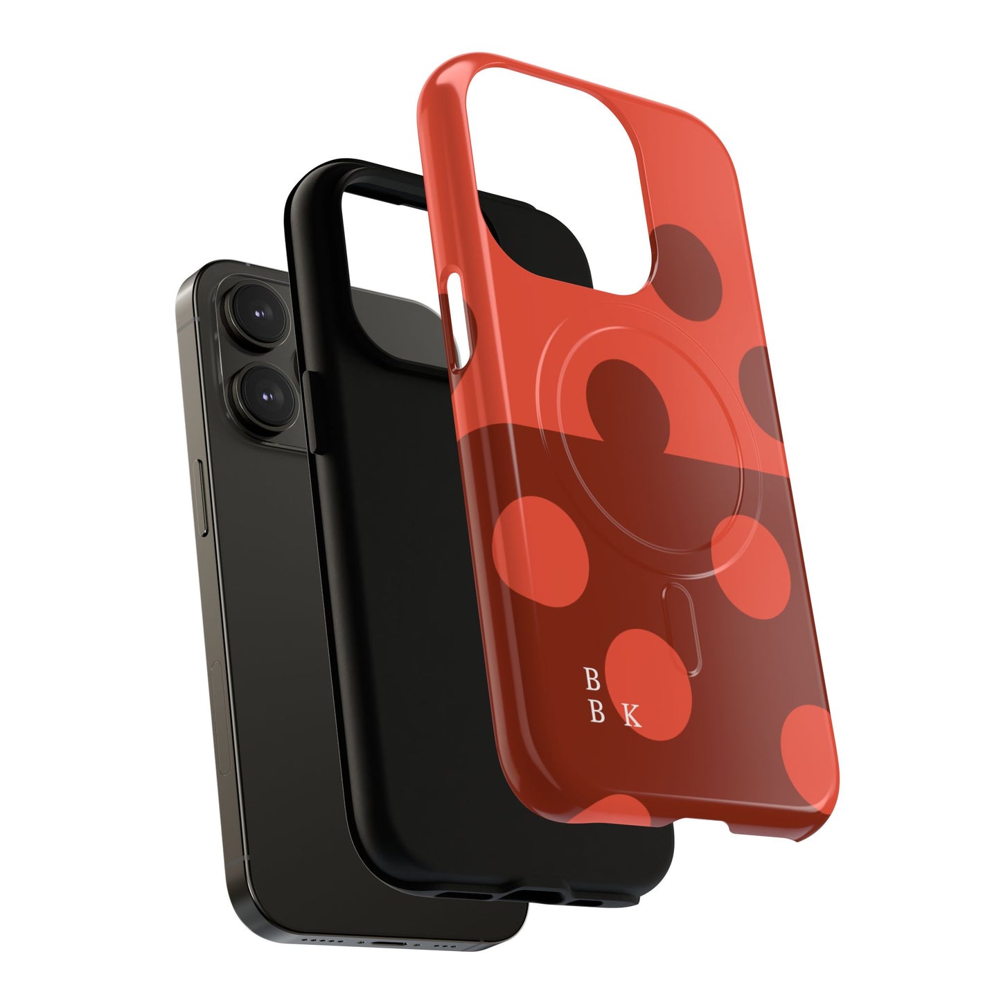 Red Polka Dot Magnetic Tough Case — Protective Phone Cover with MagSafe