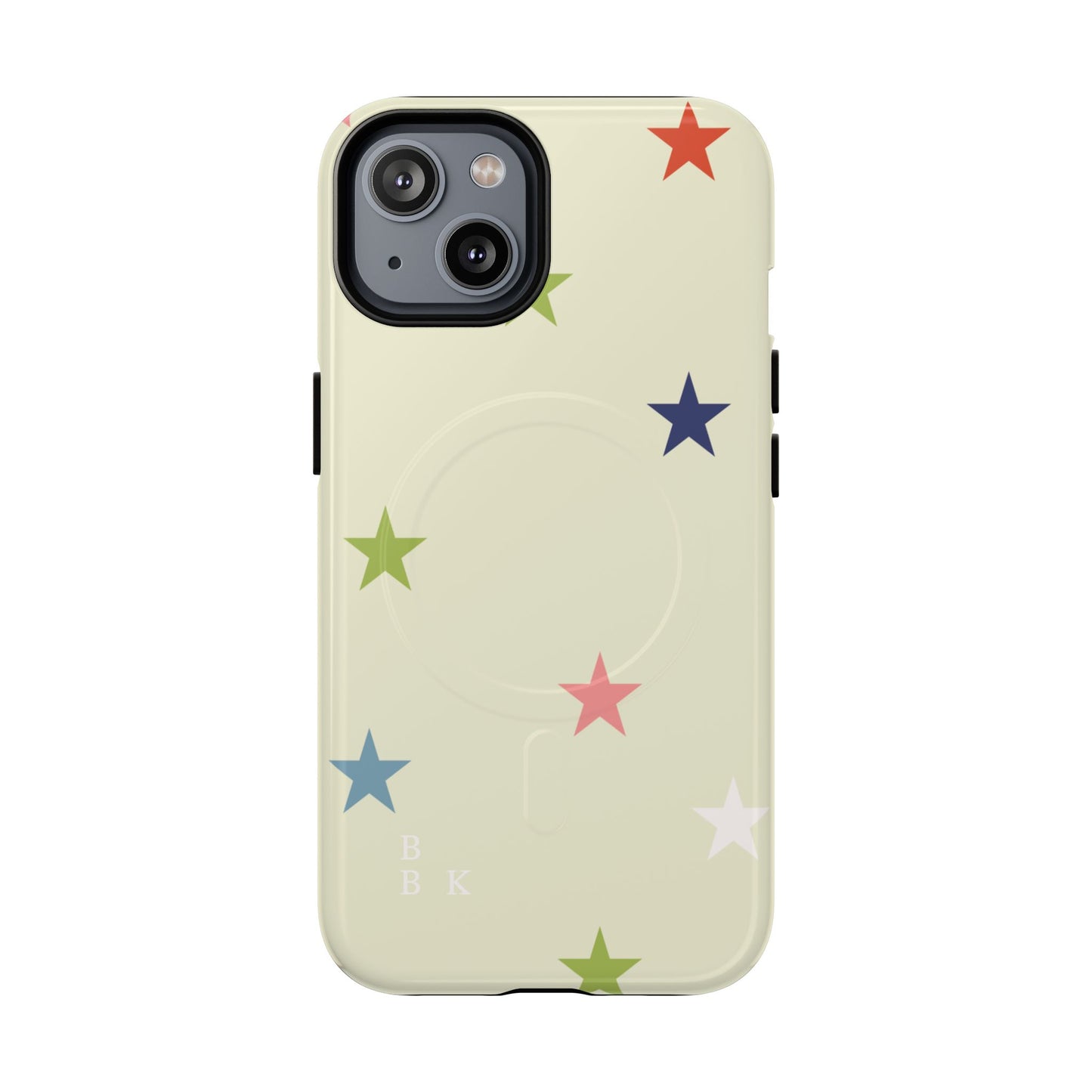 Magnetic Tough Phone Case — Colorful Star Pattern Protective iPhone Cover