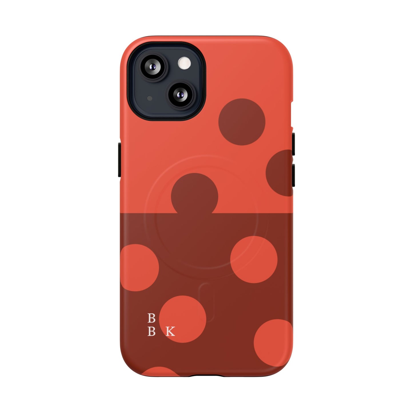 Red Polka Dot Magnetic Tough Case — Protective Phone Cover with MagSafe