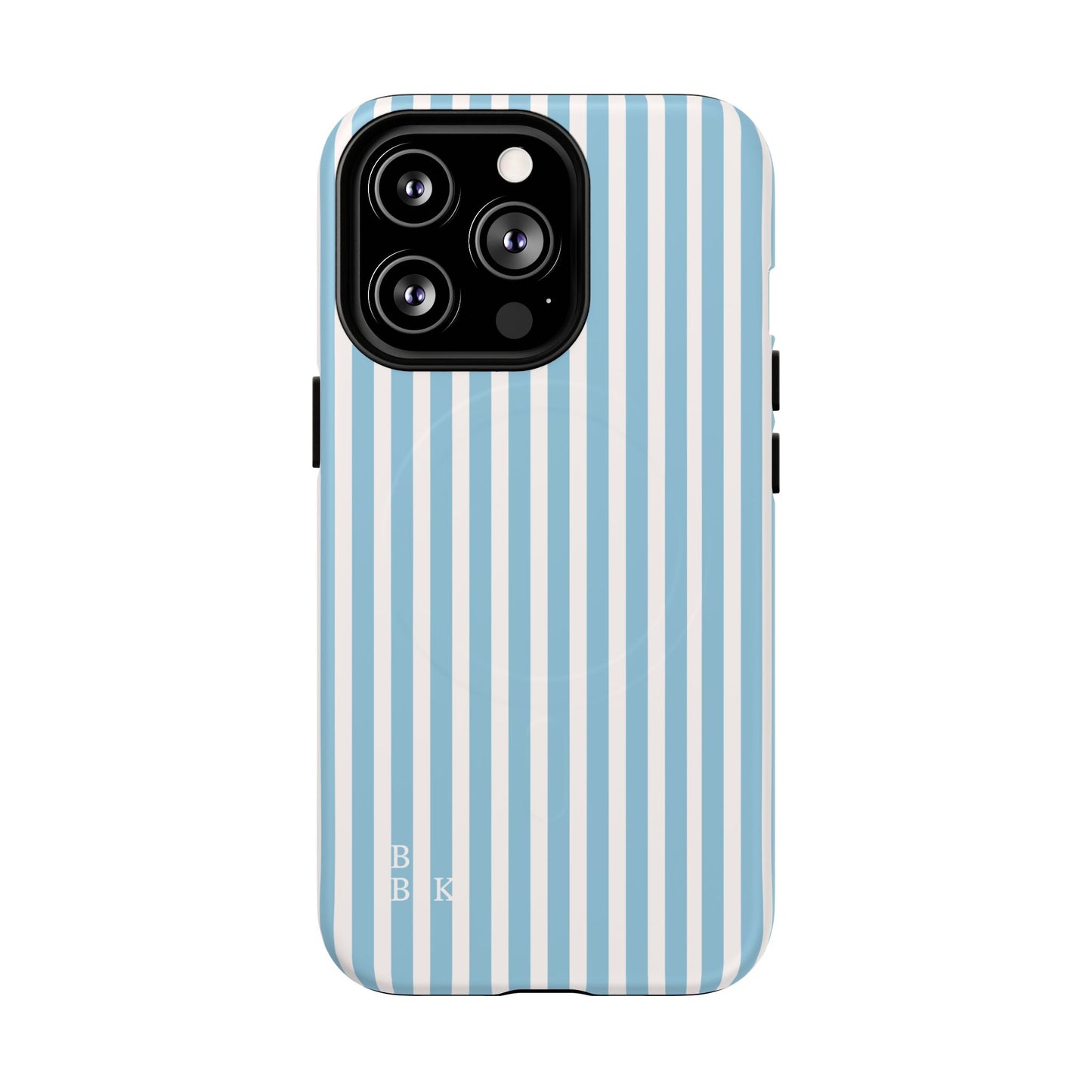 MagSafe Phone Case — Blue Vertical Stripe Tough Magnetic Protective Cover