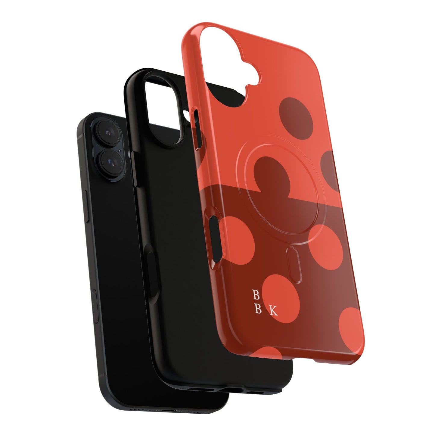 Red Polka Dot Magnetic Tough Case — Protective Phone Cover with MagSafe