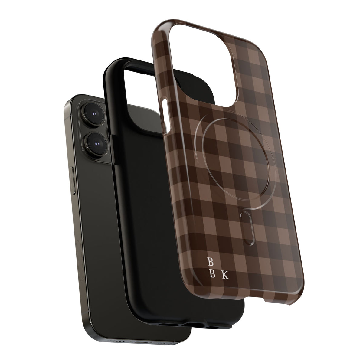 Brown Buffalo Plaid Tough Magnetic Phone Case