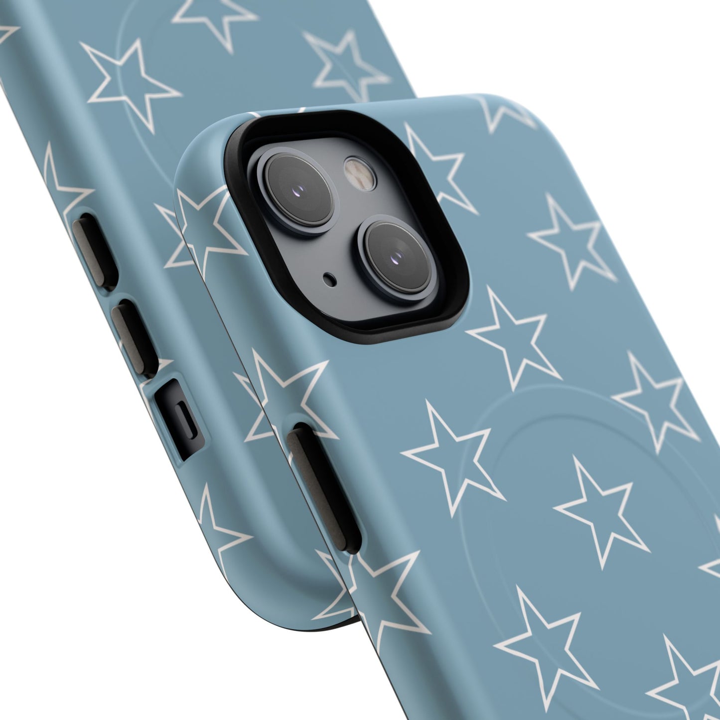 Blue Star Pattern Magnetic Phone Case — Tough Protective iPhone Cover
