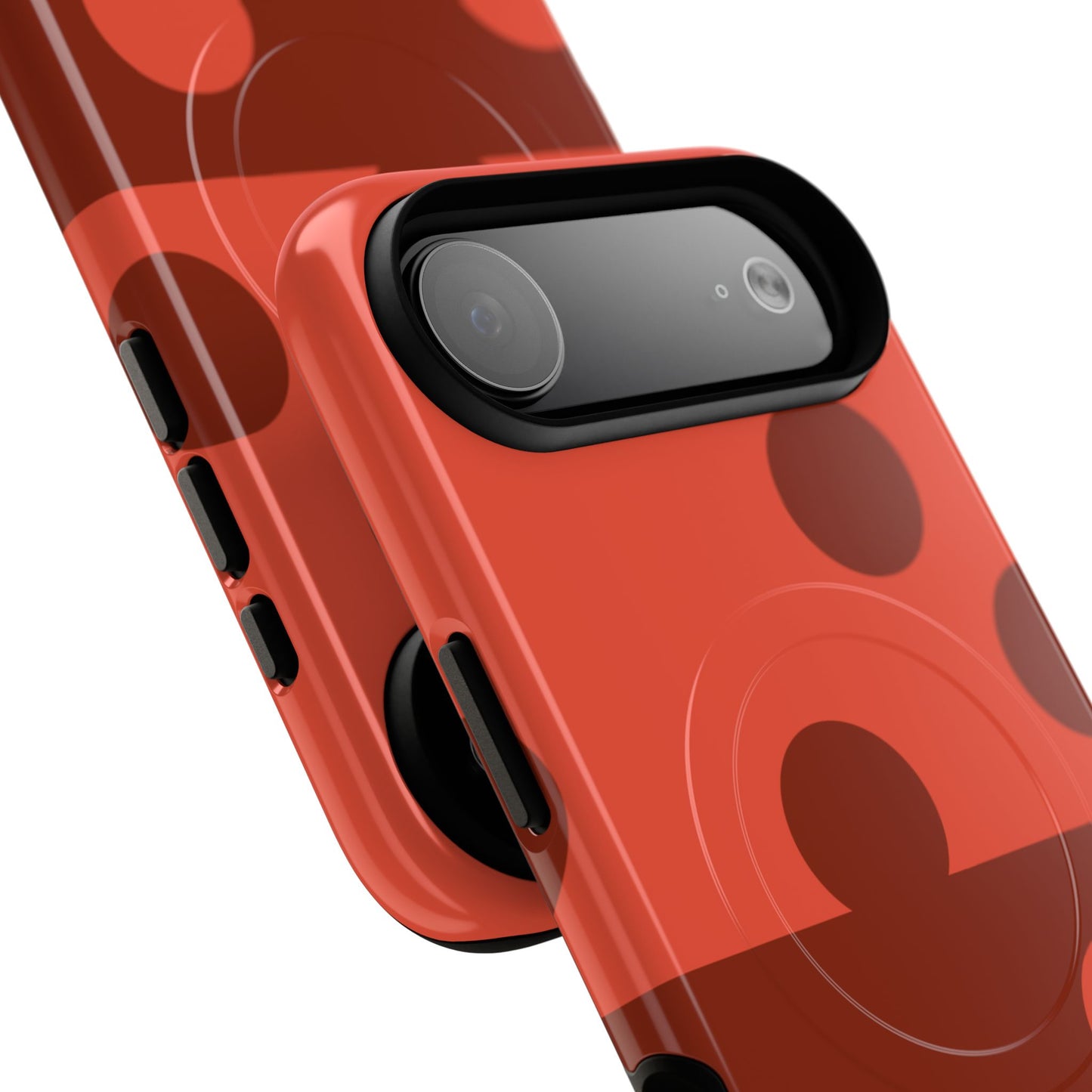 Red Polka Dot Magnetic Tough Case — Protective Phone Cover with MagSafe