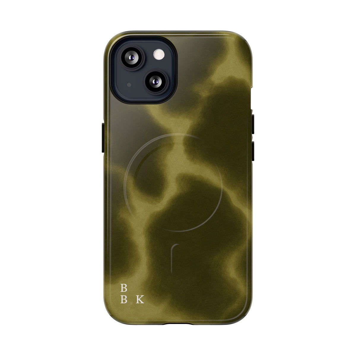 Olive Smoke Magnetic Phone Case — Tough Protective MagSafe-Compatible Cover