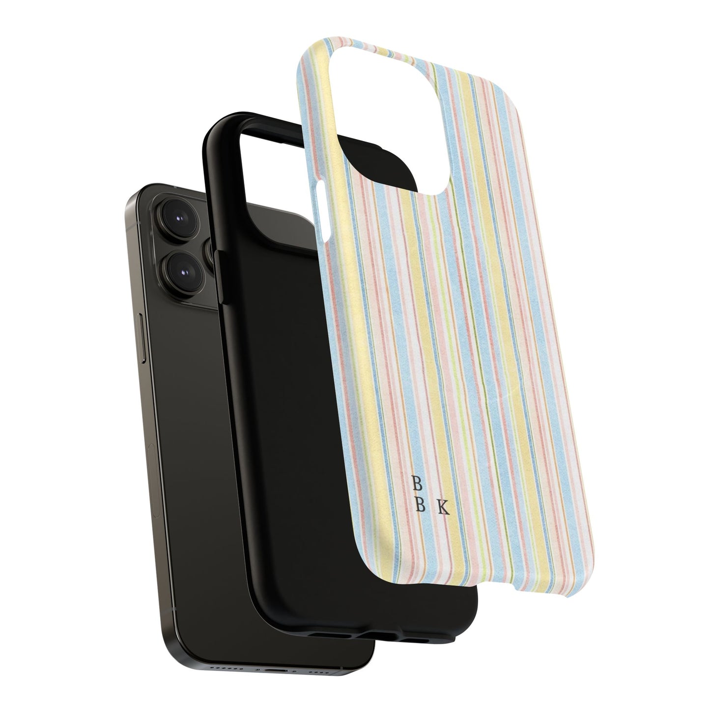 Striped Pastel Phone Case — Tough Magnetic Protection