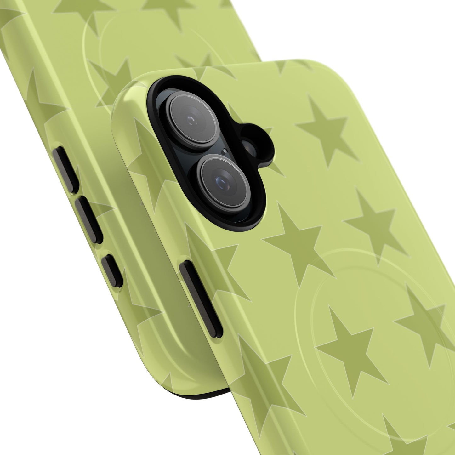 Olive Star Pattern Tough Magnetic Phone Case — Slim Protective iPhone Cover