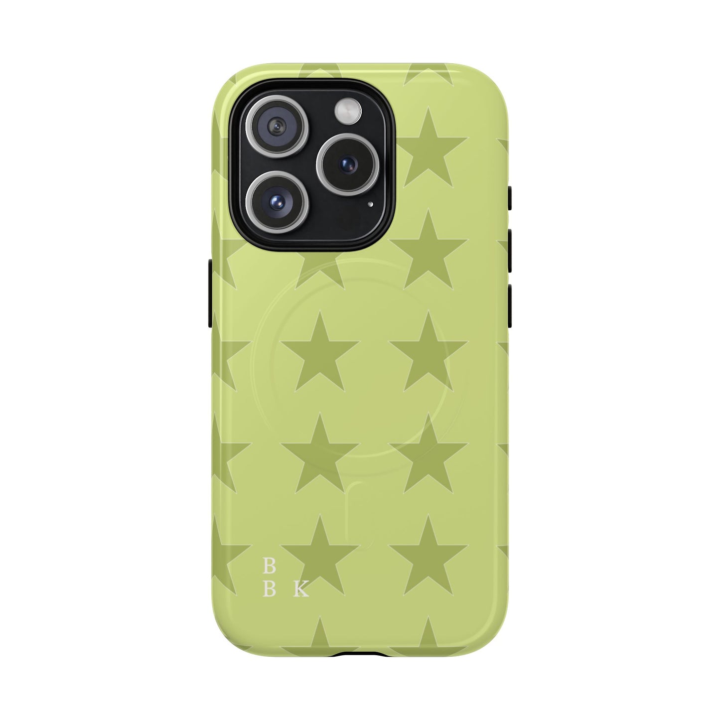Olive Star Pattern Tough Magnetic Phone Case — Slim Protective iPhone Cover