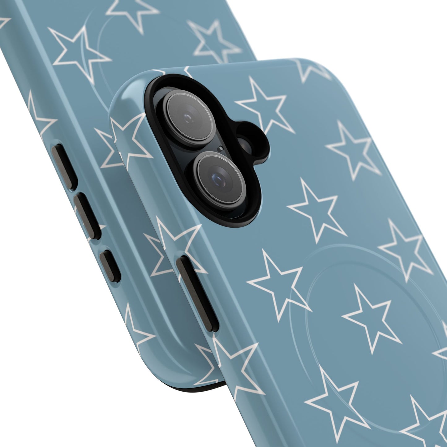 Blue Star Pattern Magnetic Phone Case — Tough Protective iPhone Cover