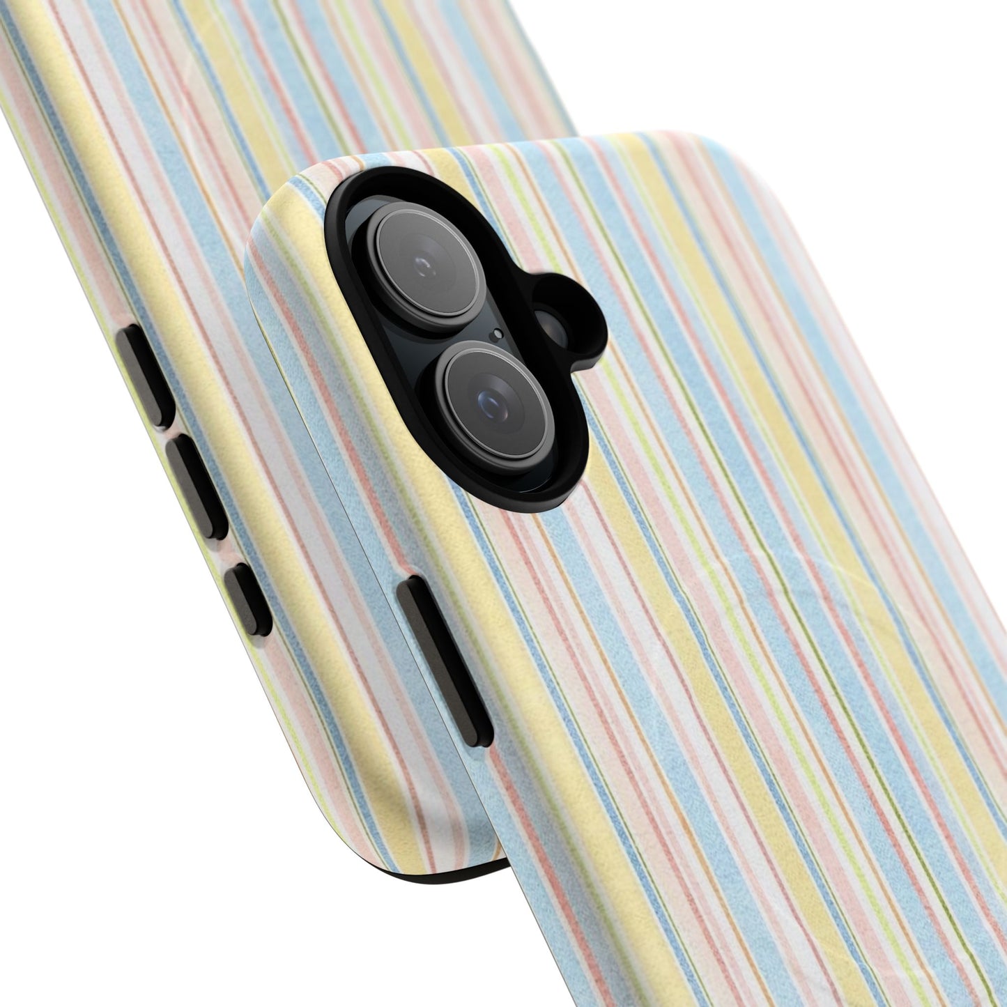 Striped Pastel Phone Case — Tough Magnetic Protection