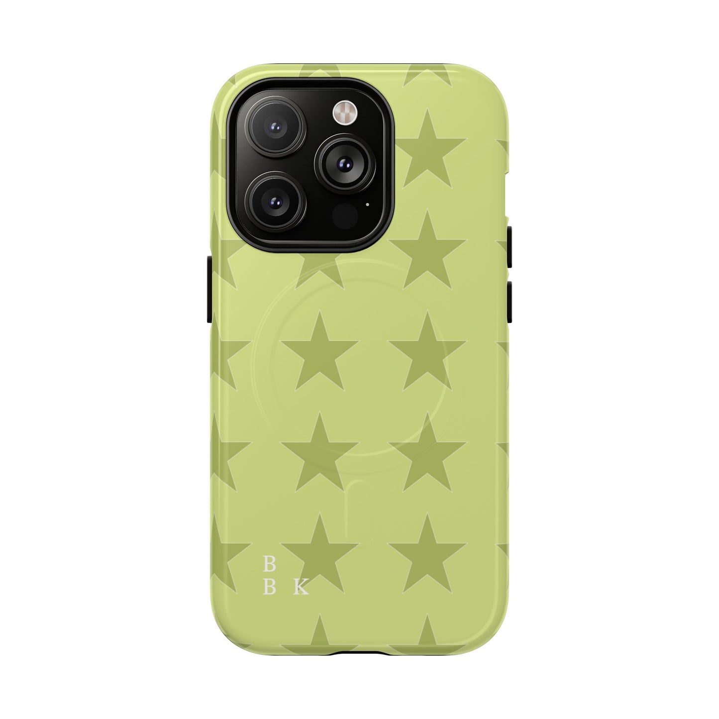 Olive Star Pattern Tough Magnetic Phone Case — Slim Protective iPhone Cover