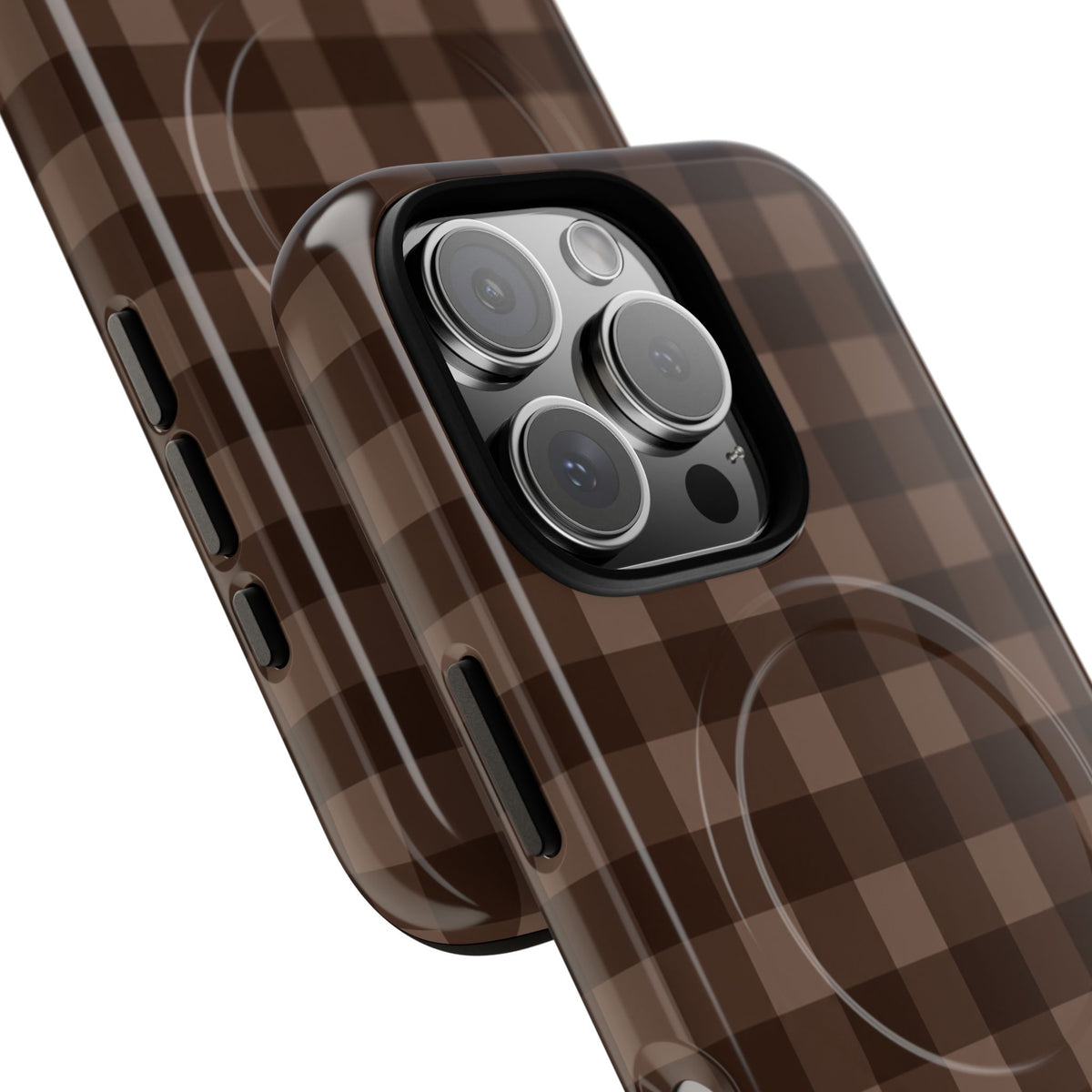 Brown Buffalo Plaid Tough Magnetic Phone Case