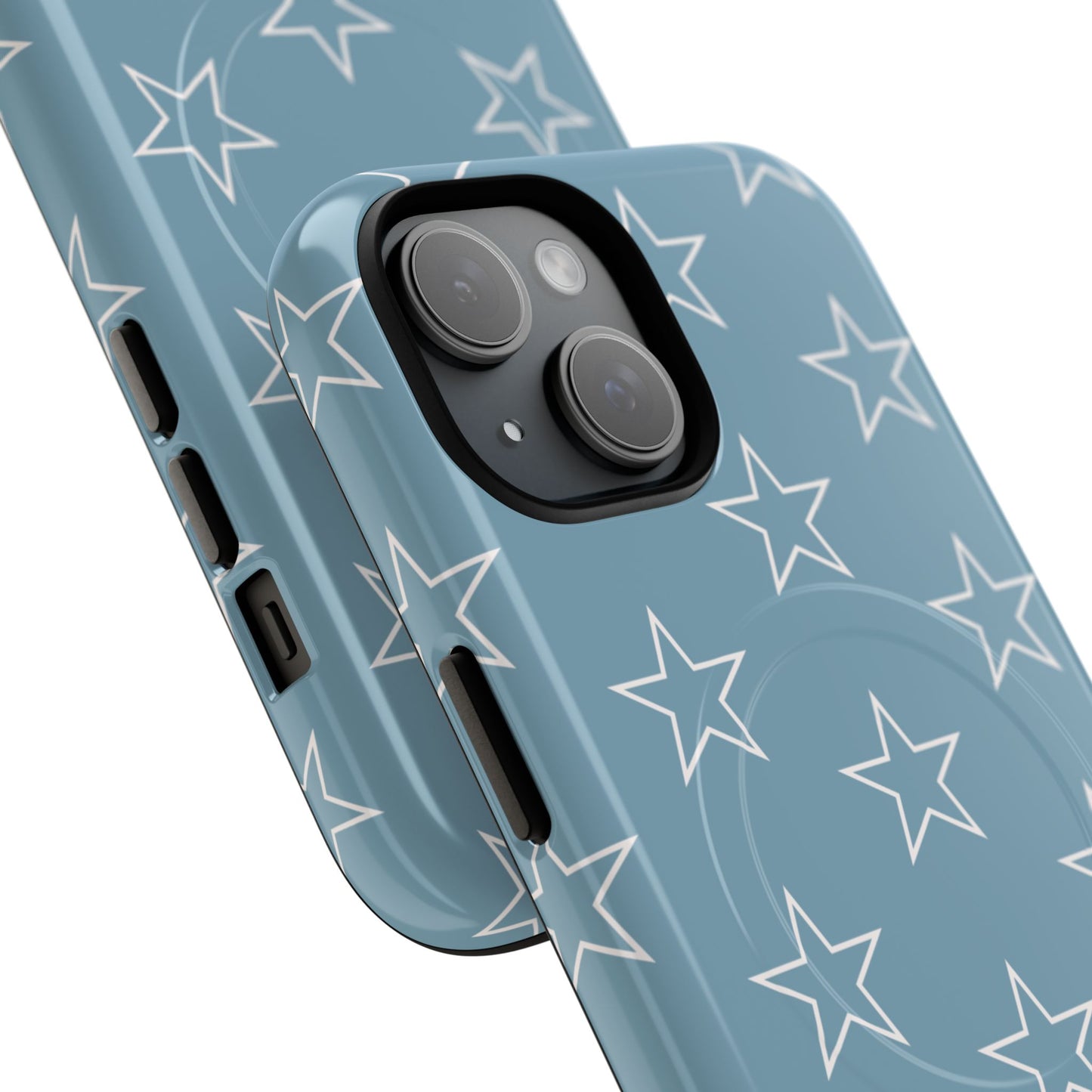 Blue Star Pattern Magnetic Phone Case — Tough Protective iPhone Cover