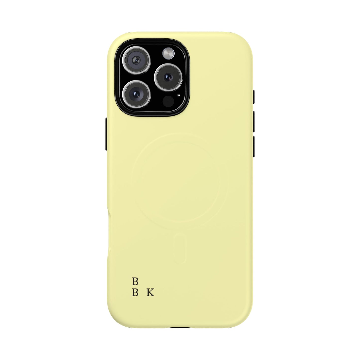 MagSafe Tough Phone Case — Slim Magnetic Protective Case (Pastel Yellow)