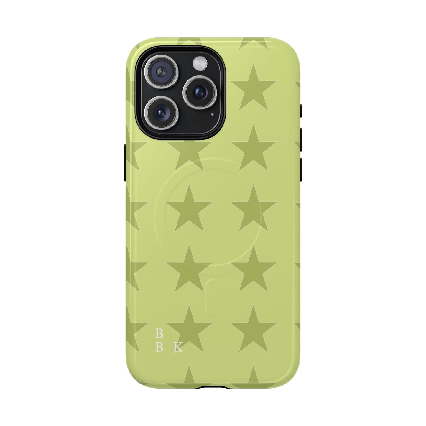 Olive Star Pattern Tough Magnetic Phone Case — Slim Protective iPhone Cover