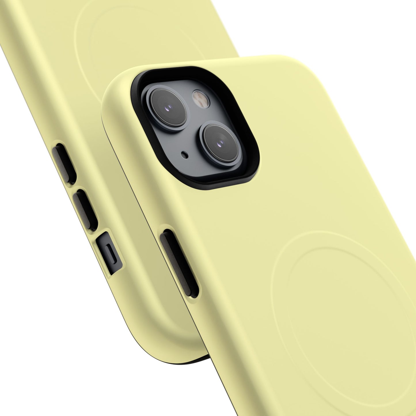 MagSafe Tough Phone Case — Slim Magnetic Protective Case (Pastel Yellow)