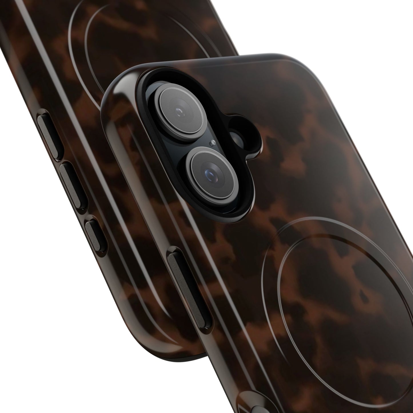 Tortoiseshell Magnetic Phone Case — Slim Tough MagSafe-Compatible Protection