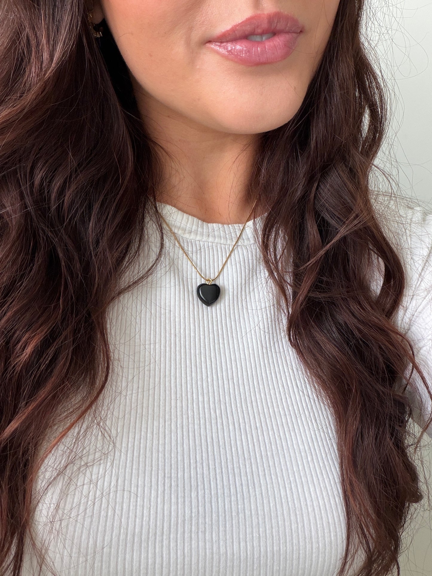 Gold Chain + Midnight Heart