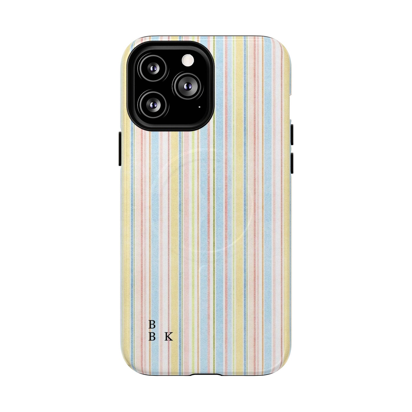 Striped Pastel Phone Case — Tough Magnetic Protection