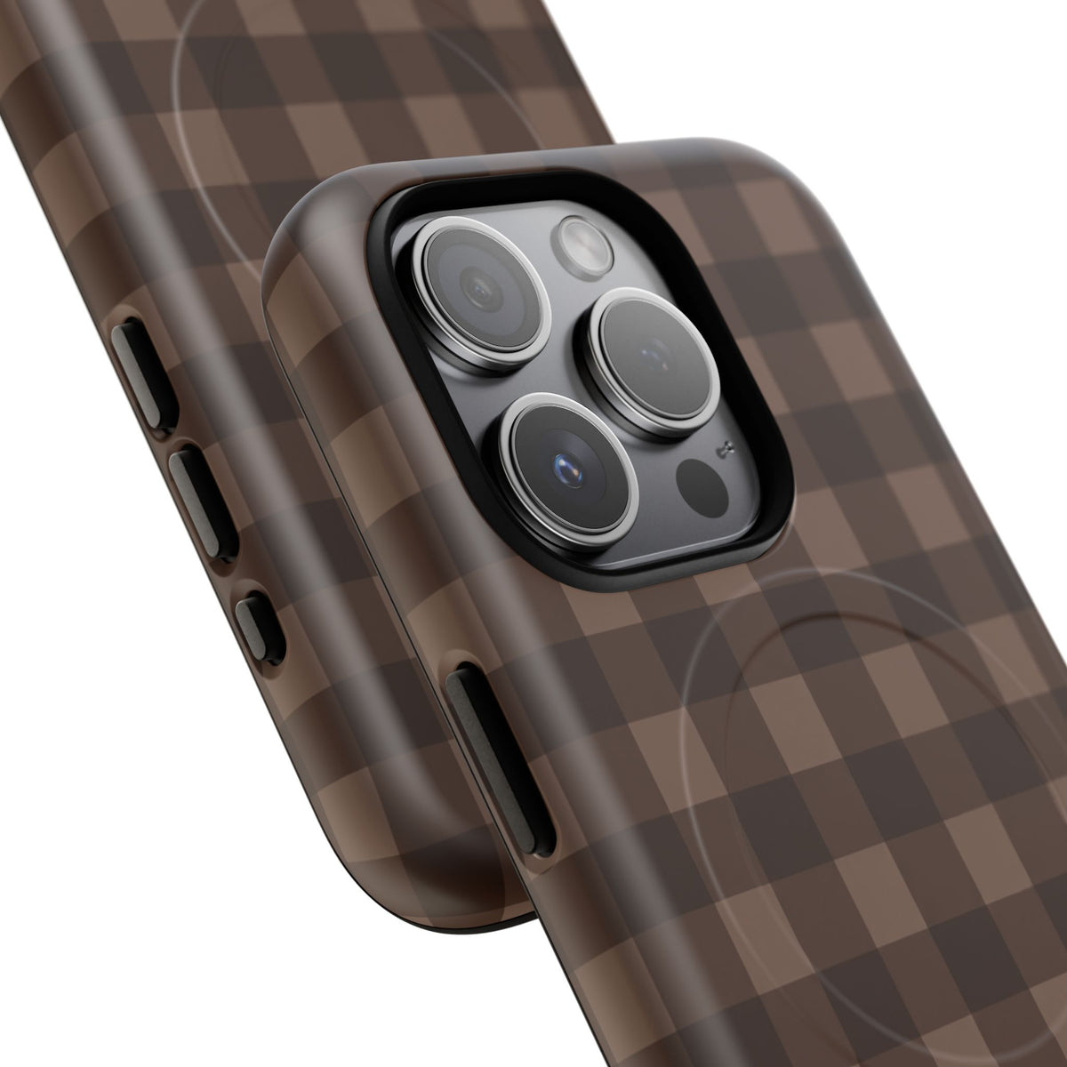 Brown Buffalo Plaid Tough Magnetic Phone Case