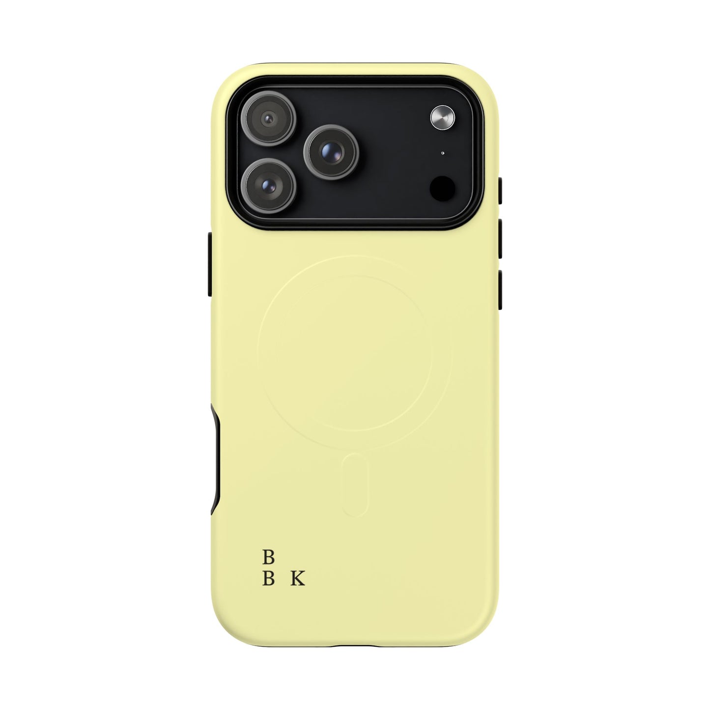 MagSafe Tough Phone Case — Slim Magnetic Protective Case (Pastel Yellow)