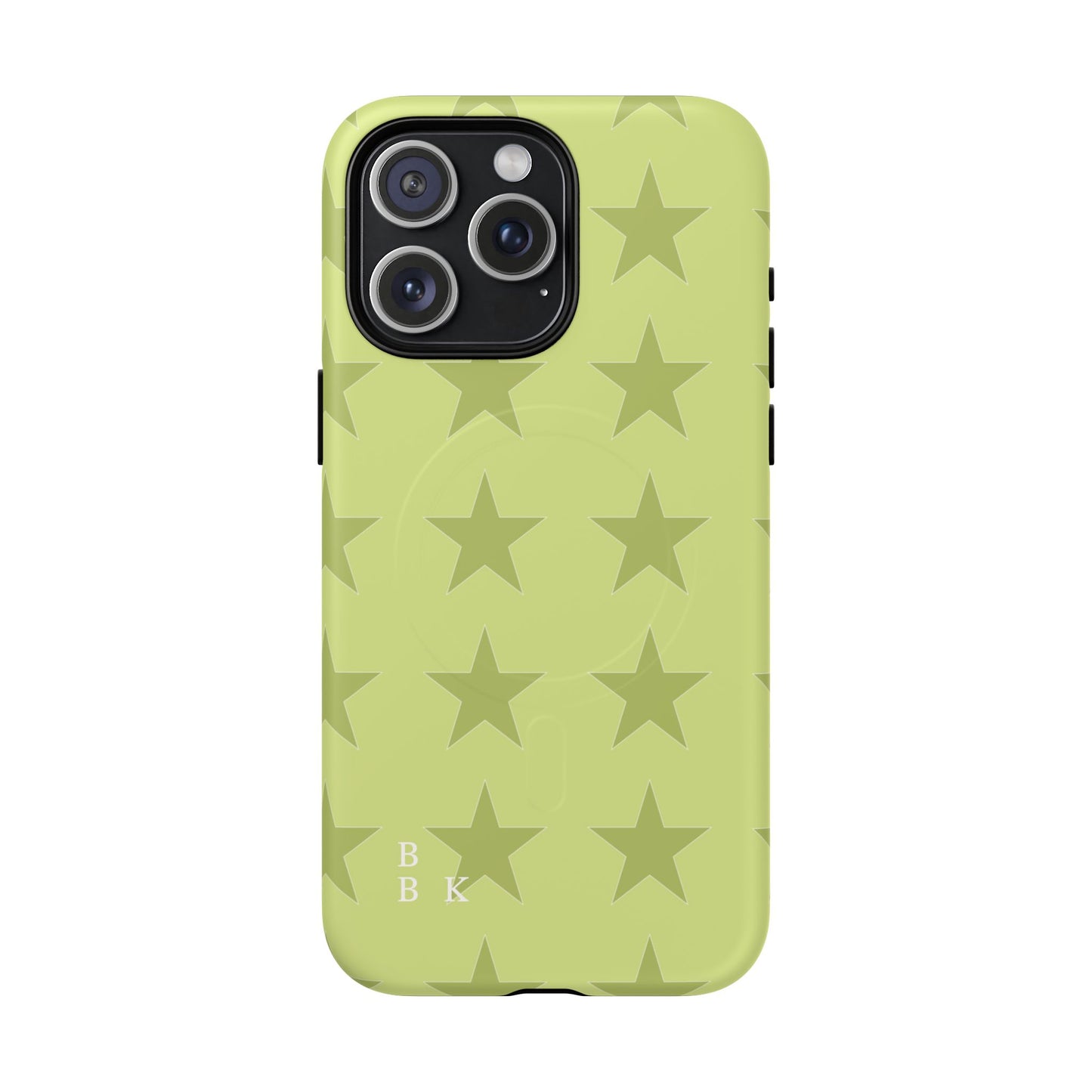 Olive Star Pattern Tough Magnetic Phone Case — Slim Protective iPhone Cover