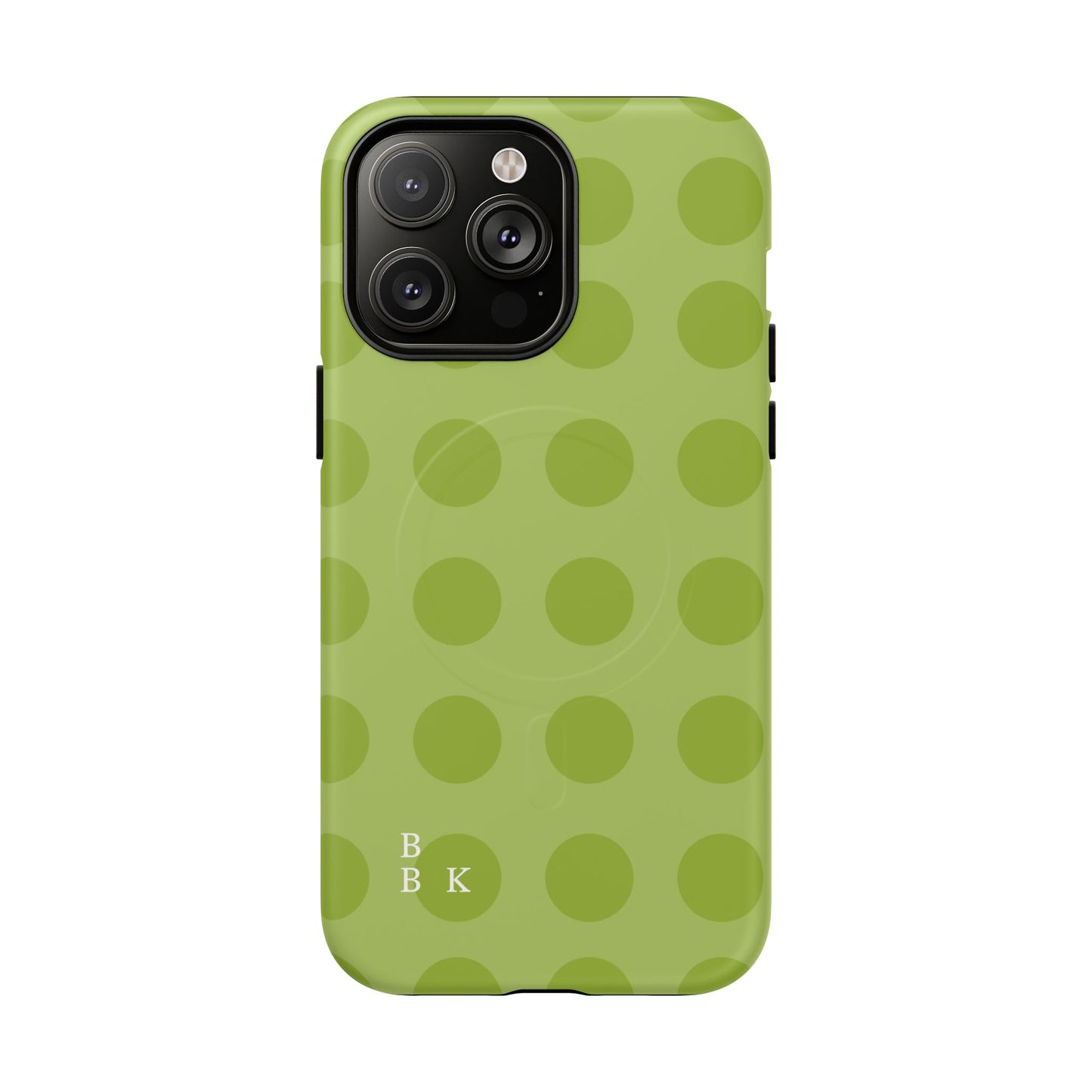 Green Polka Dot Tough Magnetic Phone Case — Slim Magnetic Protective Cover