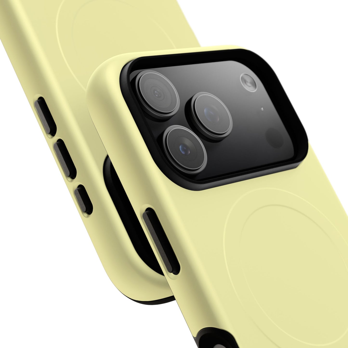 MagSafe Tough Phone Case — Slim Magnetic Protective Case (Pastel Yellow)