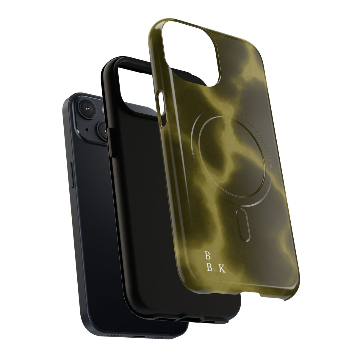 Olive Smoke Magnetic Phone Case — Tough Protective MagSafe-Compatible Cover