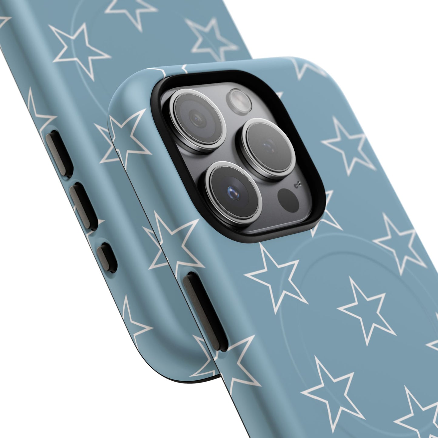 Blue Star Pattern Magnetic Phone Case — Tough Protective iPhone Cover