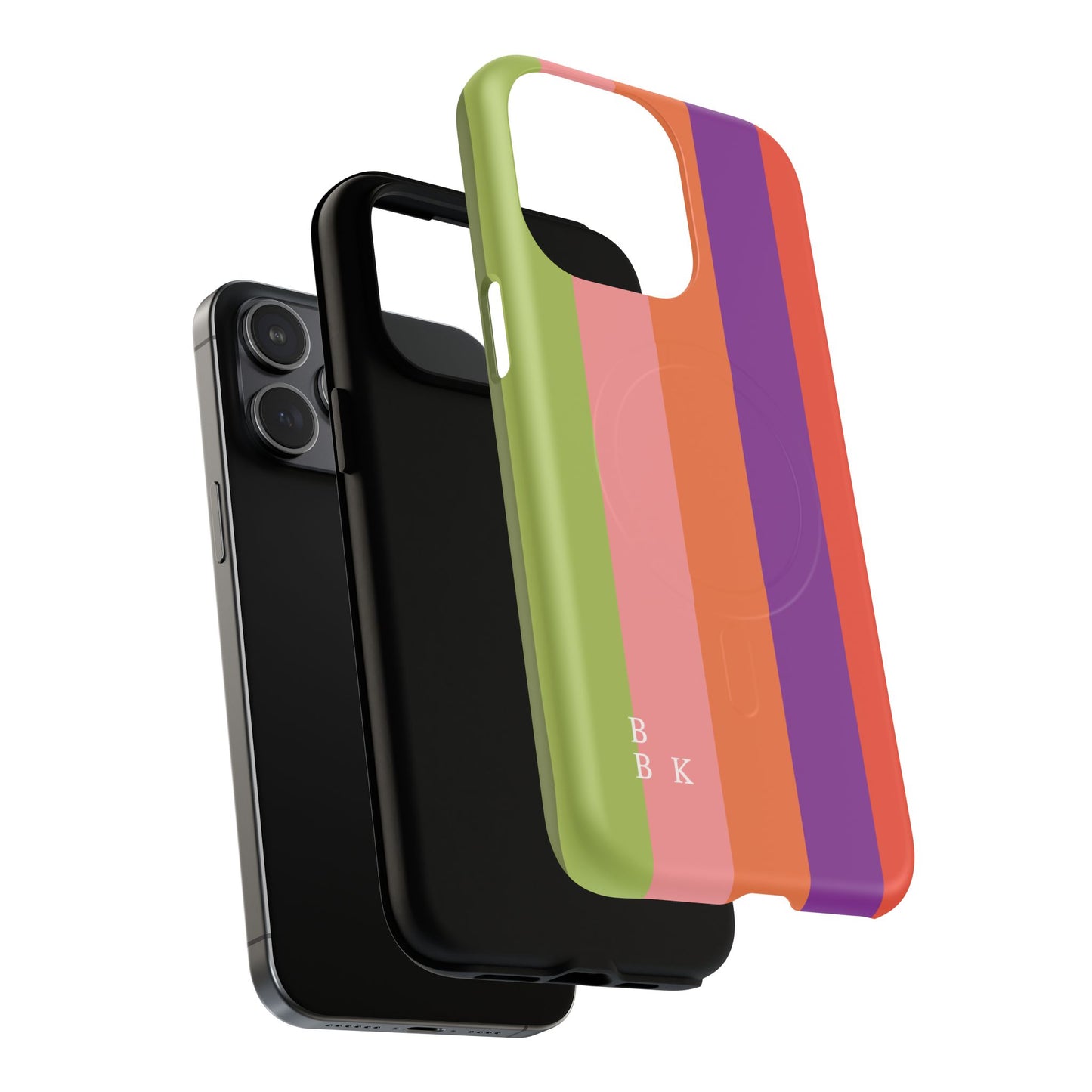 Bold Retro Stripe Magnetic Phone Case — Tough Protective iPhone Cover