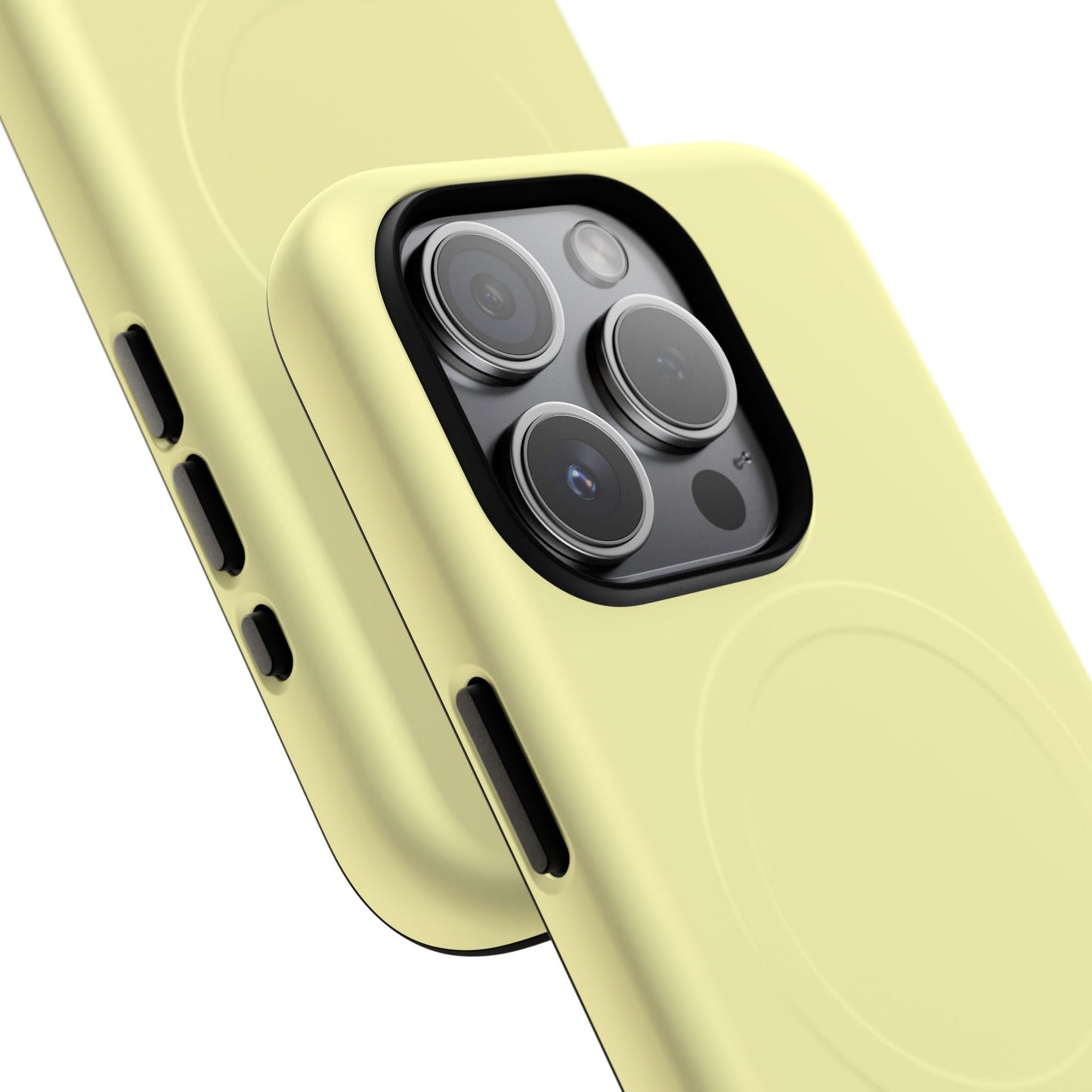 MagSafe Tough Phone Case — Slim Magnetic Protective Case (Pastel Yellow)