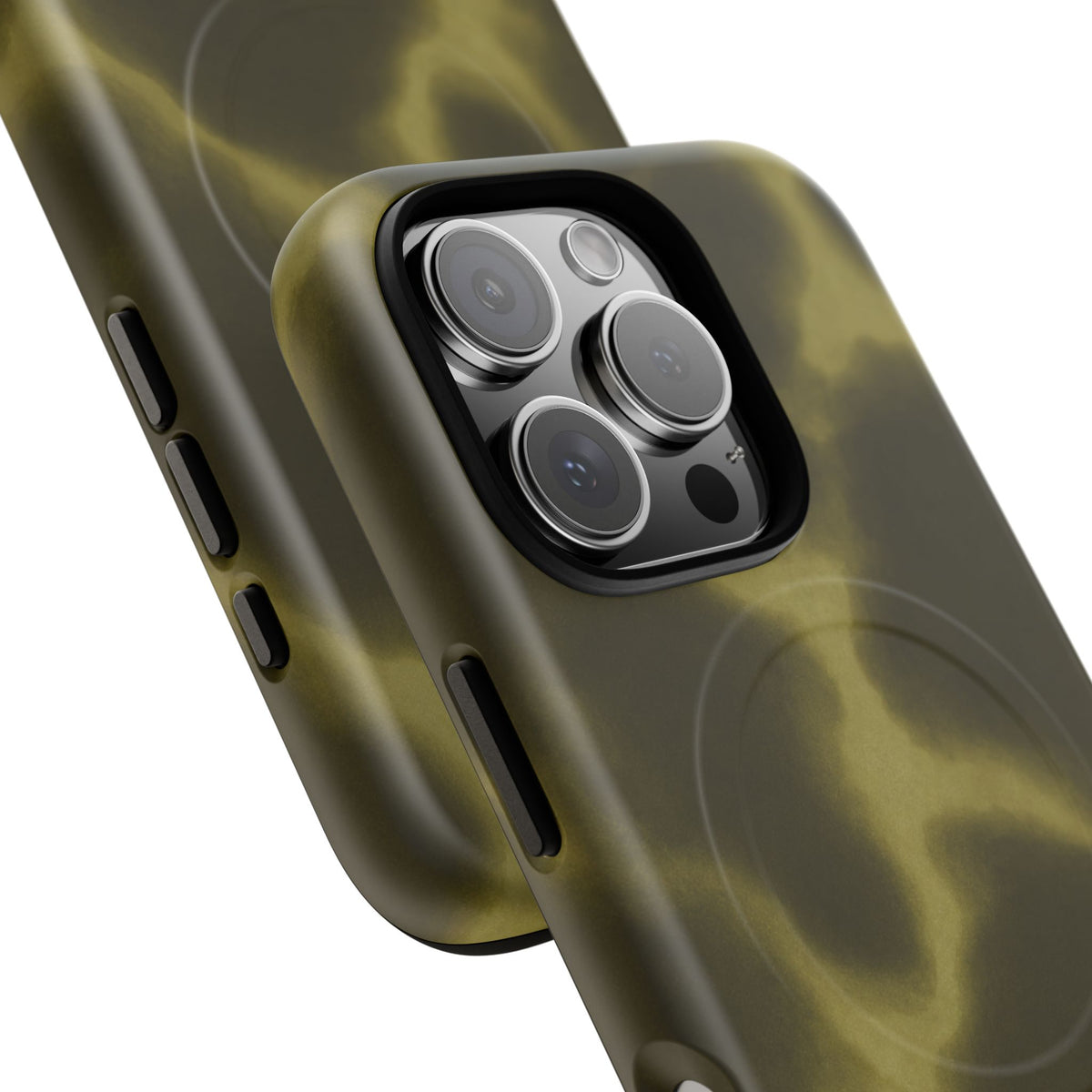 Olive Smoke Magnetic Phone Case — Tough Protective MagSafe-Compatible Cover