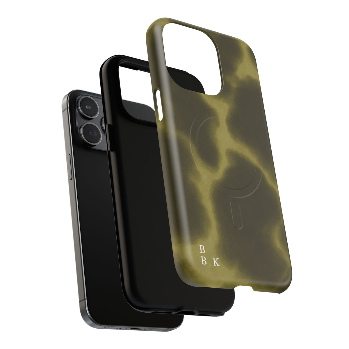 Olive Smoke Magnetic Phone Case — Tough Protective MagSafe-Compatible Cover
