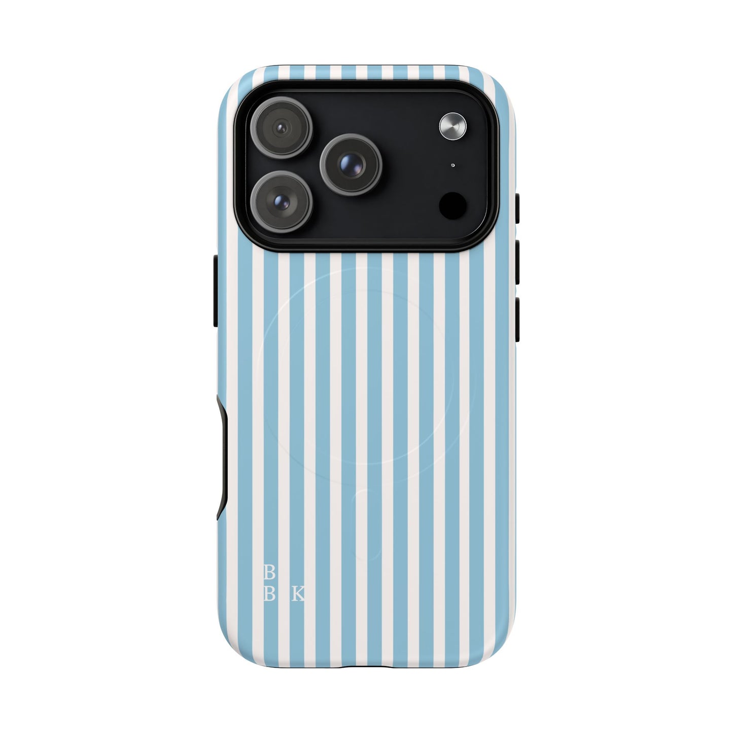 MagSafe Phone Case — Blue Vertical Stripe Tough Magnetic Protective Cover