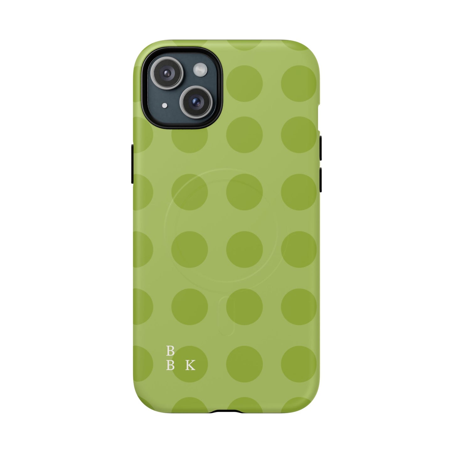 Green Polka Dot Tough Magnetic Phone Case — Slim Magnetic Protective Cover