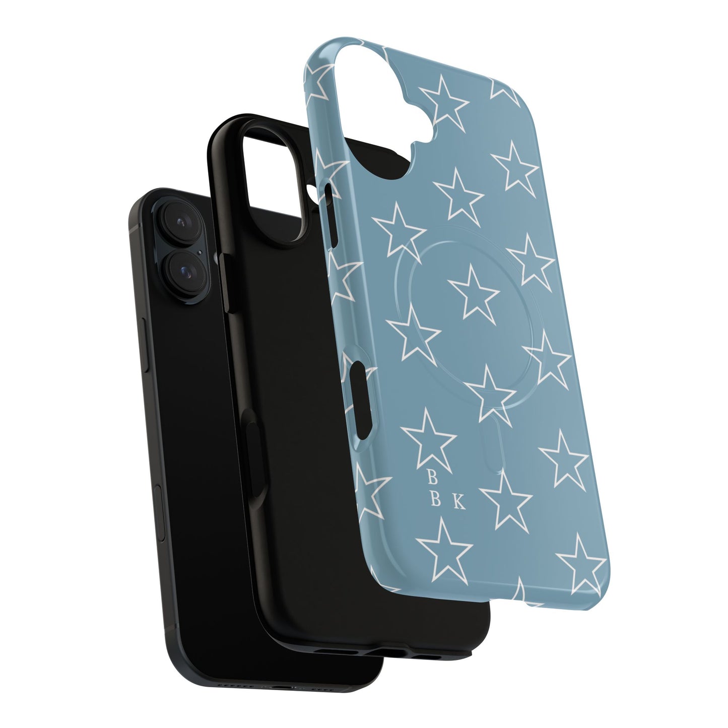 Blue Star Pattern Magnetic Phone Case — Tough Protective iPhone Cover