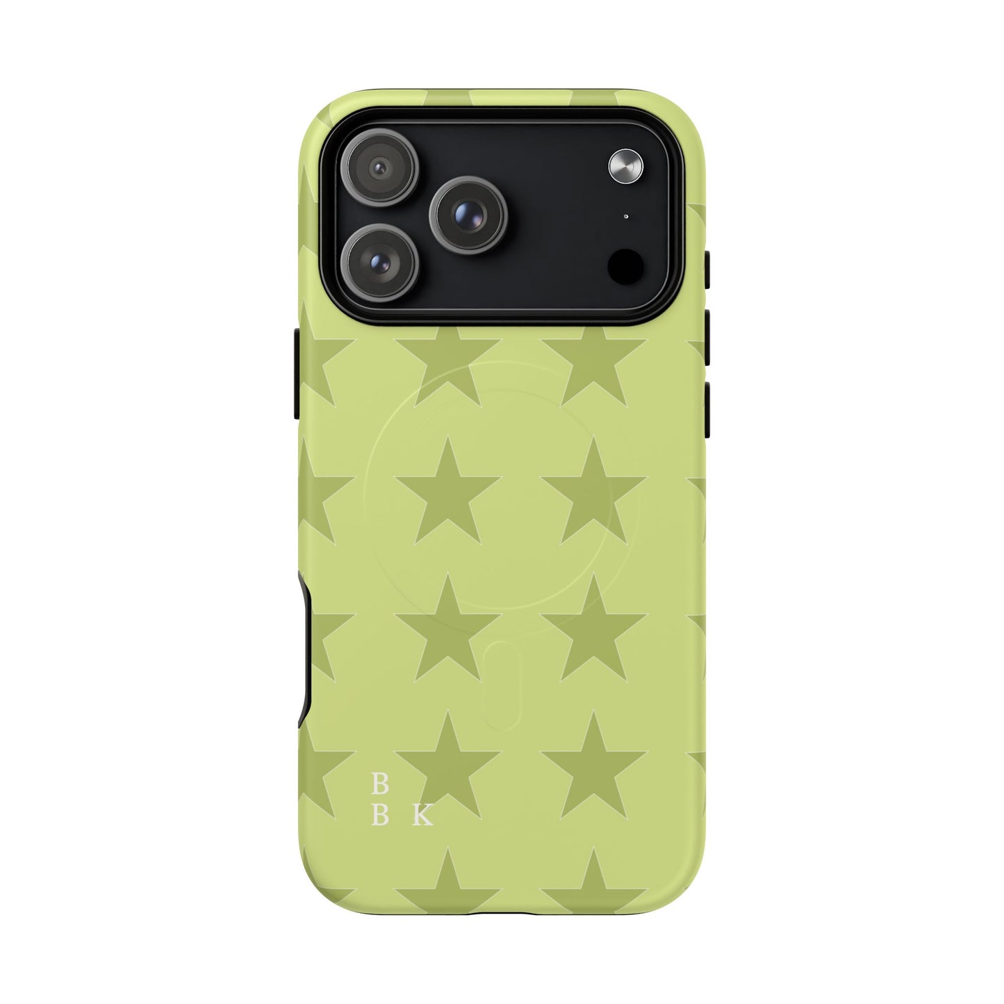 Olive Star Pattern Tough Magnetic Phone Case — Slim Protective iPhone Cover