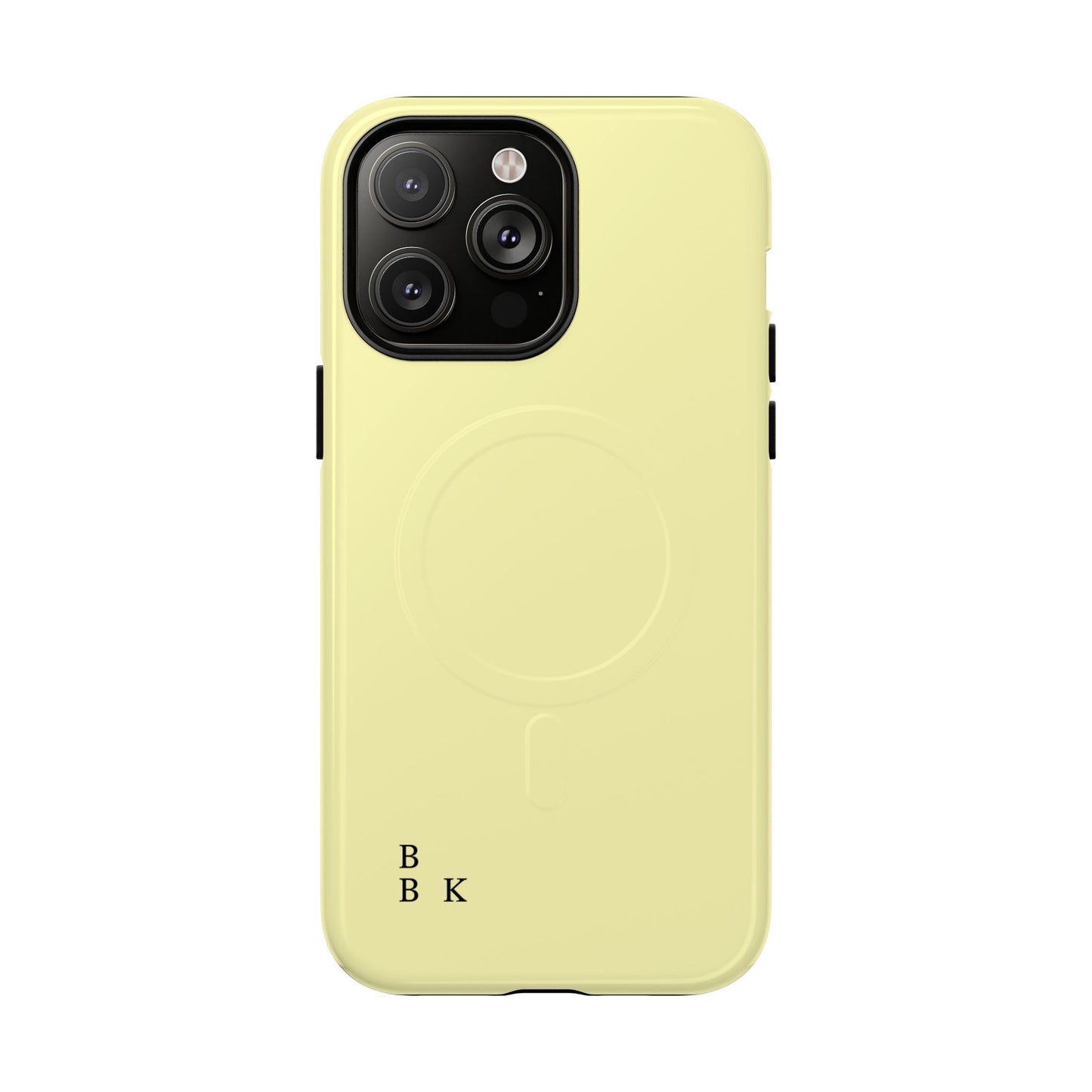 MagSafe Tough Phone Case — Slim Magnetic Protective Case (Pastel Yellow)