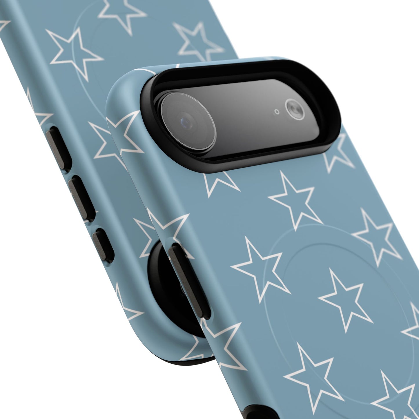 Blue Star Pattern Magnetic Phone Case — Tough Protective iPhone Cover