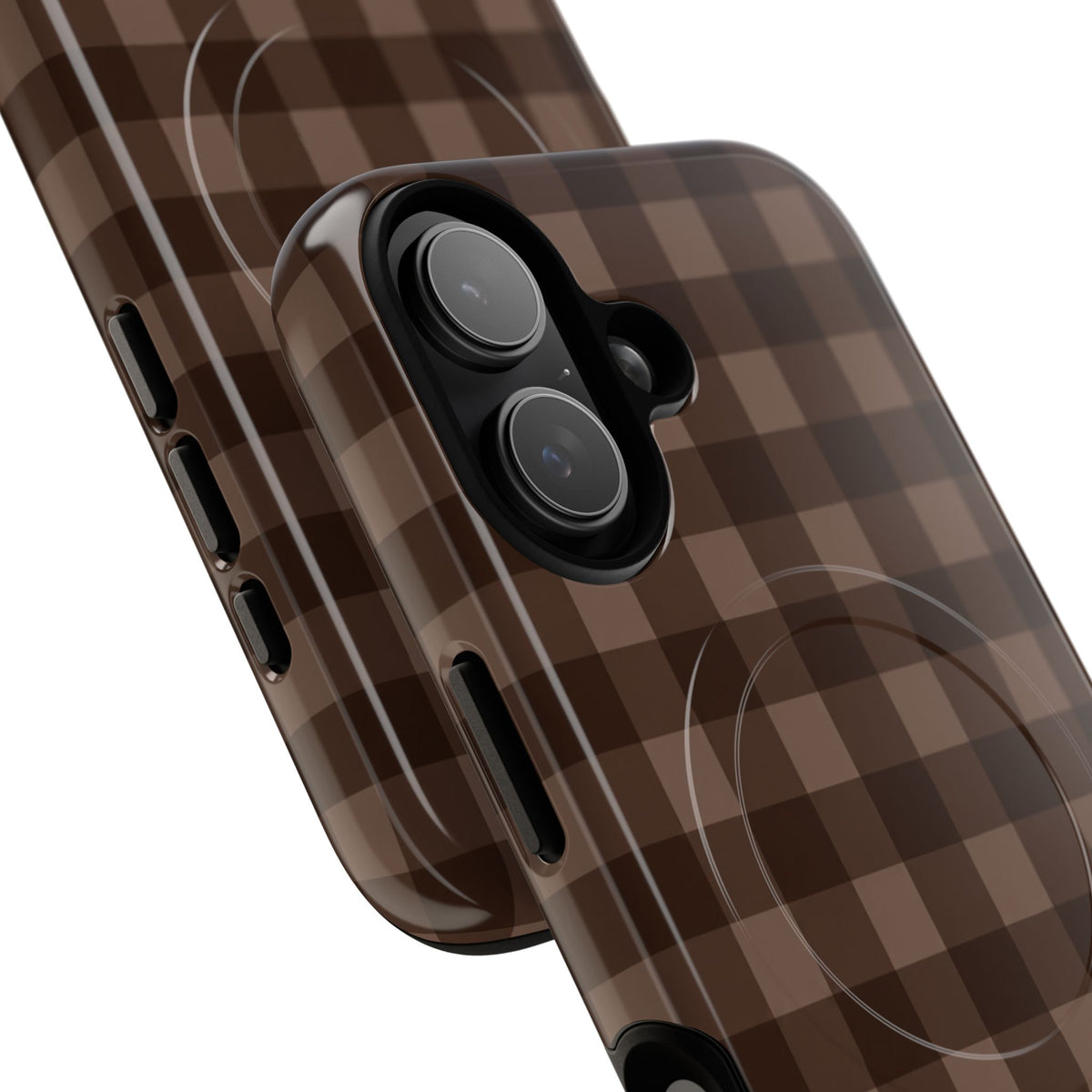 Brown Buffalo Plaid Tough Magnetic Phone Case