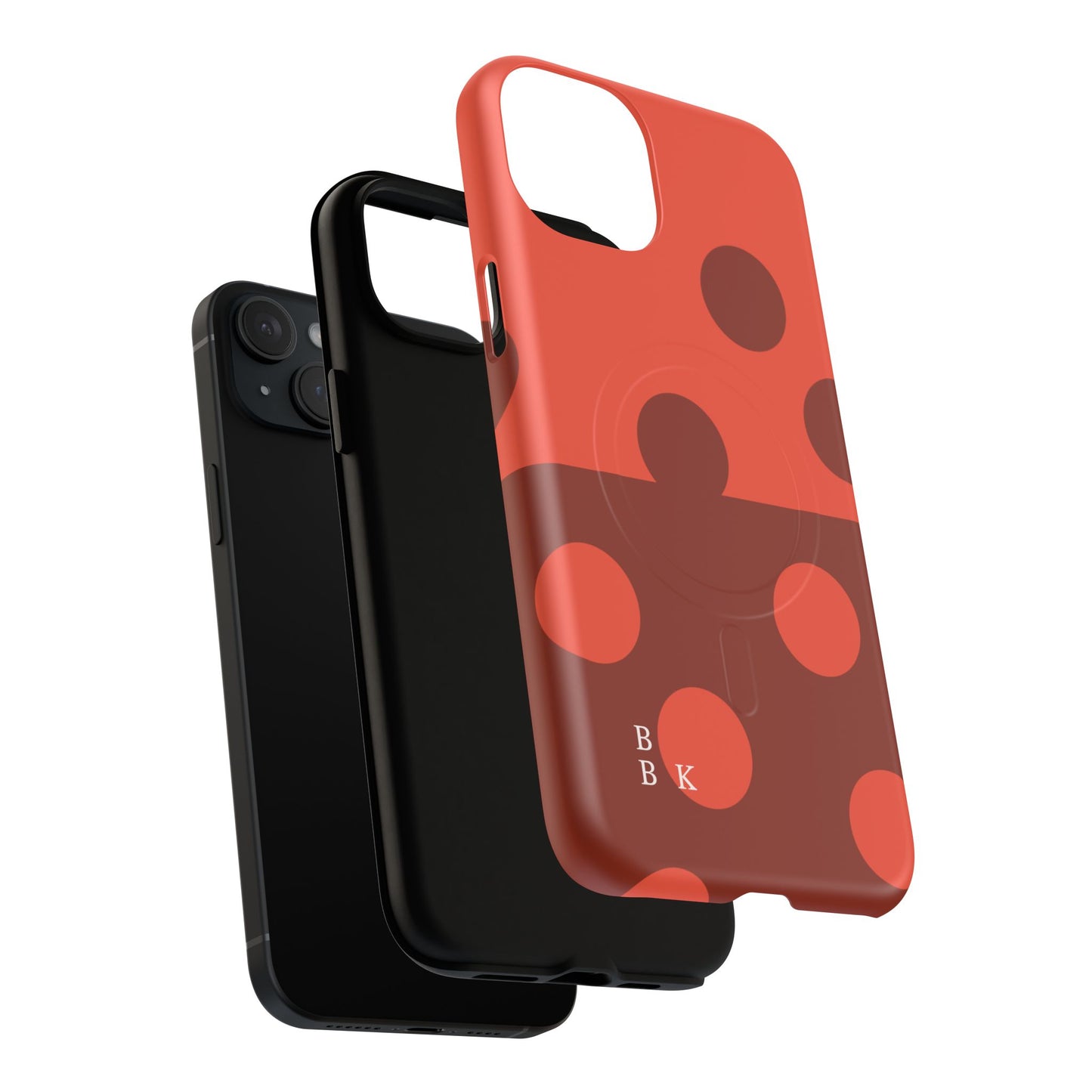 Red Polka Dot Magnetic Tough Case — Protective Phone Cover with MagSafe
