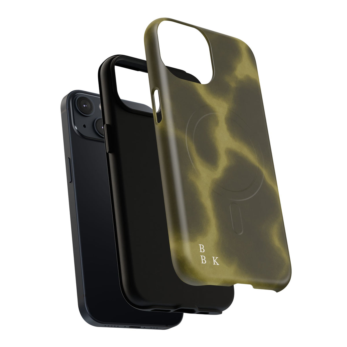 Olive Smoke Magnetic Phone Case — Tough Protective MagSafe-Compatible Cover